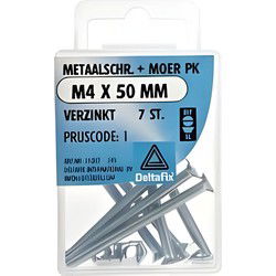 M.schroef moer pk m4x50mm 7st