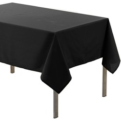 Tafelkleed Zwart - polyester - 140 x 200 cm - eettafel tafelkleden - Tafellakens