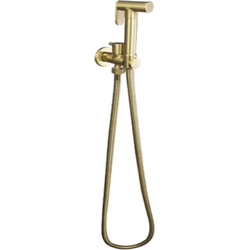 Bidetdouche of toiletdouche Grifo met stopkraan en slang 150 cm geborsteld goud