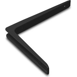 Plankdrager - 2x - aluminium - zwart - 15 x 20 cm - 50 kg - Plankdragers
