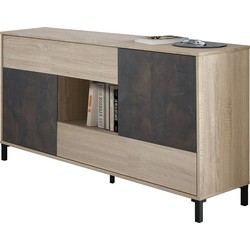 Buffet 2 deuren, 2 laden en 1 opbergvak L151 cm - Oxys