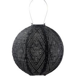 LUMIZ Solar tuinverlichting Ikat Rond - 30 cm - Zwart