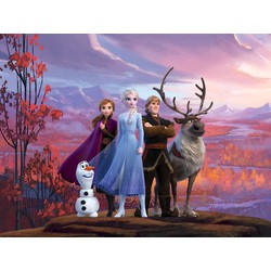 Disney fotobehang Frozen paars, oranje en blauw - 360 x 270 cm - 600596