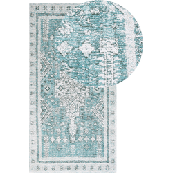 FULLA - Laagpolig vloerkleed - Mintgroen - 80 x 150 cm - Katoen