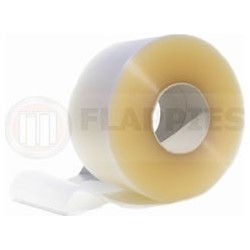 Pvc op de rol 30cm breed 3mm dik rol a 50 meter Transparant Mat