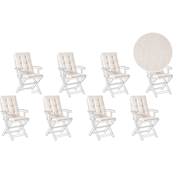 Beliani MAUI PREMIUM - Zitkussen-Beige-Polyester
