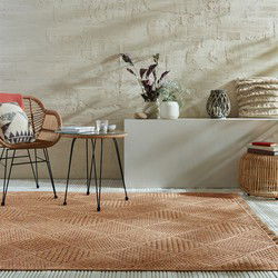 Binnen & Buitenkleed Nora Diamond - Naturel / Multi - 80x230 cm