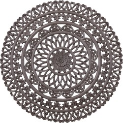 PTMD Wandpaneel Farris - 90x1x90 cm - MDF - Bruin