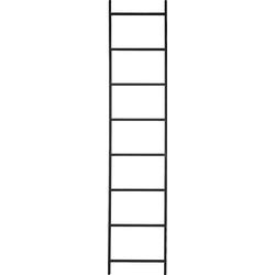 Lifestyle Arizona Ladder Metaal Zwart - 50 x 232 cm