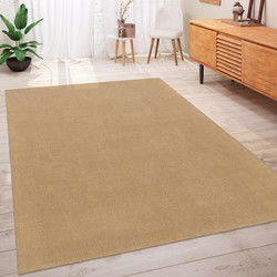 Laagpolig vloerkleed - Aalais - Effen - Uni - Naturel / Beige - 200x290 cm