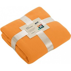 James & Nicholson Fleece bankdeken/plaid - oranje - 130 x 170 cm - Plaids