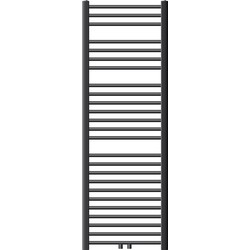Badkamerradiator Sahara 500x1500 mm antraciet gebogen met middenaansluiting