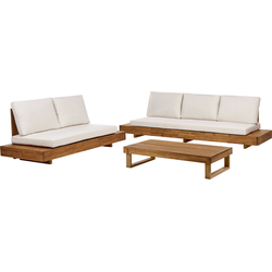 MARETTIMO - Loungeset 5-zits - Gebroken wit - Acaciahout