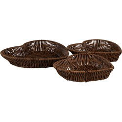 Clayre & Eef Mand set van 3 Bruin Kunststof