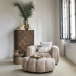 Riviera Maison Vicenza Loveseat, open weave, natural
