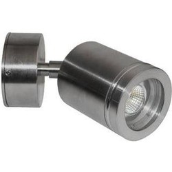 Wandlamp buiten LED richtbaar cilinder grijs 77mm hoog 4W