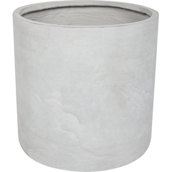 MESSENE - Bloempot - Lichtgrijs - 51 cm - Klei-vezelmengsel