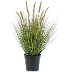 Kunstplant groen gras sprieten 58 cm. - Kunstplanten
