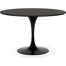 Ronde eettafel WITNEY zwart