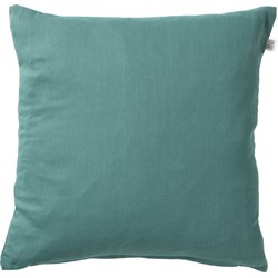 Dutch Decor JAMES - Kussenhoes 45x45 cm - duurzaam katoen - effen kleur - Sagebrush Green - groen - Dutch Decor