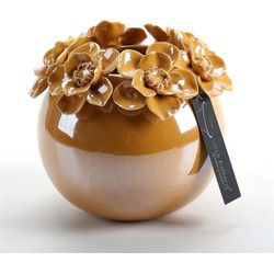 Villa Pottery  Oker Bloemenvaas Jolie - 14x14x16