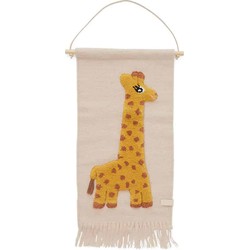 Wallhanger - Giraffe - Rose