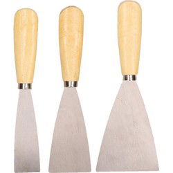 Set van 3x spatel metselen/voegen - Voegspatels - Plamuurmessen - Plamuurmessen