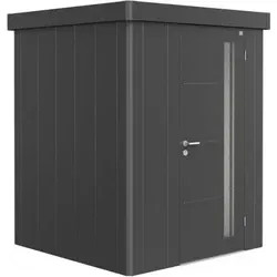 BIOHORT | Berging Neo | Donkergrijs Metallic | Formaat 1A | 180 x 180 | Standaard deur