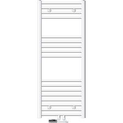 Badkamerradiator Sahara 500 x 1200 mm wit recht + middenaansluiting