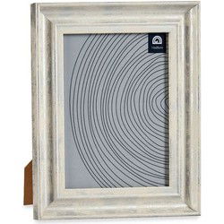 Giftdecor Fotolijstje - voor foto 15 x 20 cm - hout/zilver glans - Fotolijsten