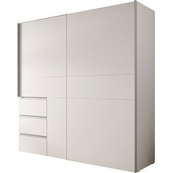 Meubella - Kledingkast Walter - Wit - 200 cm