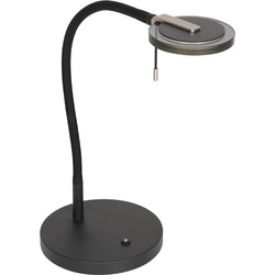 Steinhauer tafellamp Turound - zwart - metaal - 3374ZW