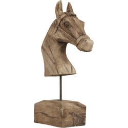 Light&living A - Ornament 25x14x48 cm HORSE hout weather barn