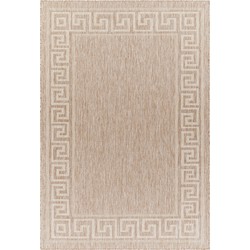  Buitenkleed - Balkon, Terras, Keuken - Jute-Look Tapijt ARIANNA - Beige/Ivoor - 160x213 cm 