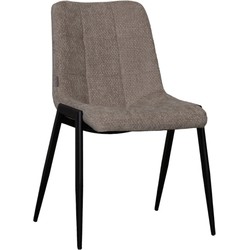 LABEL51 Eetkamerstoel Noor - Clay - Elite - Black Frame