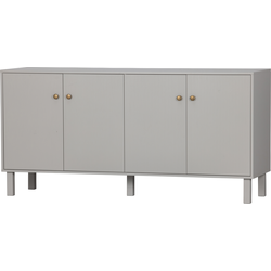 WOOOD Madu Dressoir - Grenen - Wolkengrijs - 78x160x46