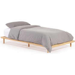 Kave Home - Anielle bed van massief essenhout voor een matras van 90 x 200 cm