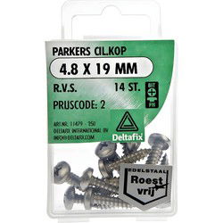 Parkers ck 4,8xx19mm rvs 14st