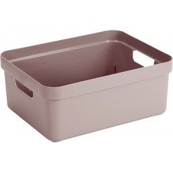 Sunware Opbergbox Sigma - kunststof - roze - 24 liter - Opbergbox