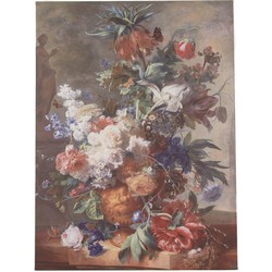 Draußen Leinwand 58x78cm Stillleben mit Blumen jan van huysum - Anna's Collection