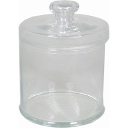 Glazen voorraadpot/bewaarpot 4000 ml met deksel 16 x 21 cm - Voorraadpot