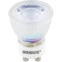 Groenovatie GU10 LED Spot COB 1W Warm Wit 35mm