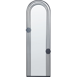 TROUY - Wandspiegel - Zwart-  45 x 146 cm - Metaal