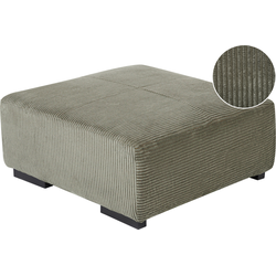 Beliani LUNGO - Ottomaan-Groen-Corduroy