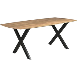 Eetkamertafel Mango Deens ovaal 240x100 cm met X poot