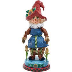 18 inch holly wood scarecrow nutcracker