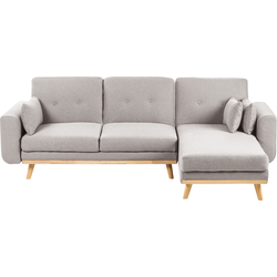 Beliani KAARINA - Hoekbank-Grijs-Polyester