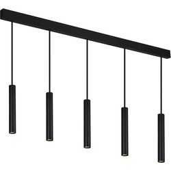 LOPAL 5L 5x 4,5W LED pendel zwart