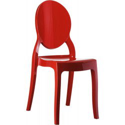 ELIZA medaillonstoel 52x47x90 cm Rood