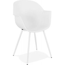 KELLY fauteuil 60x60x85 cm Wit